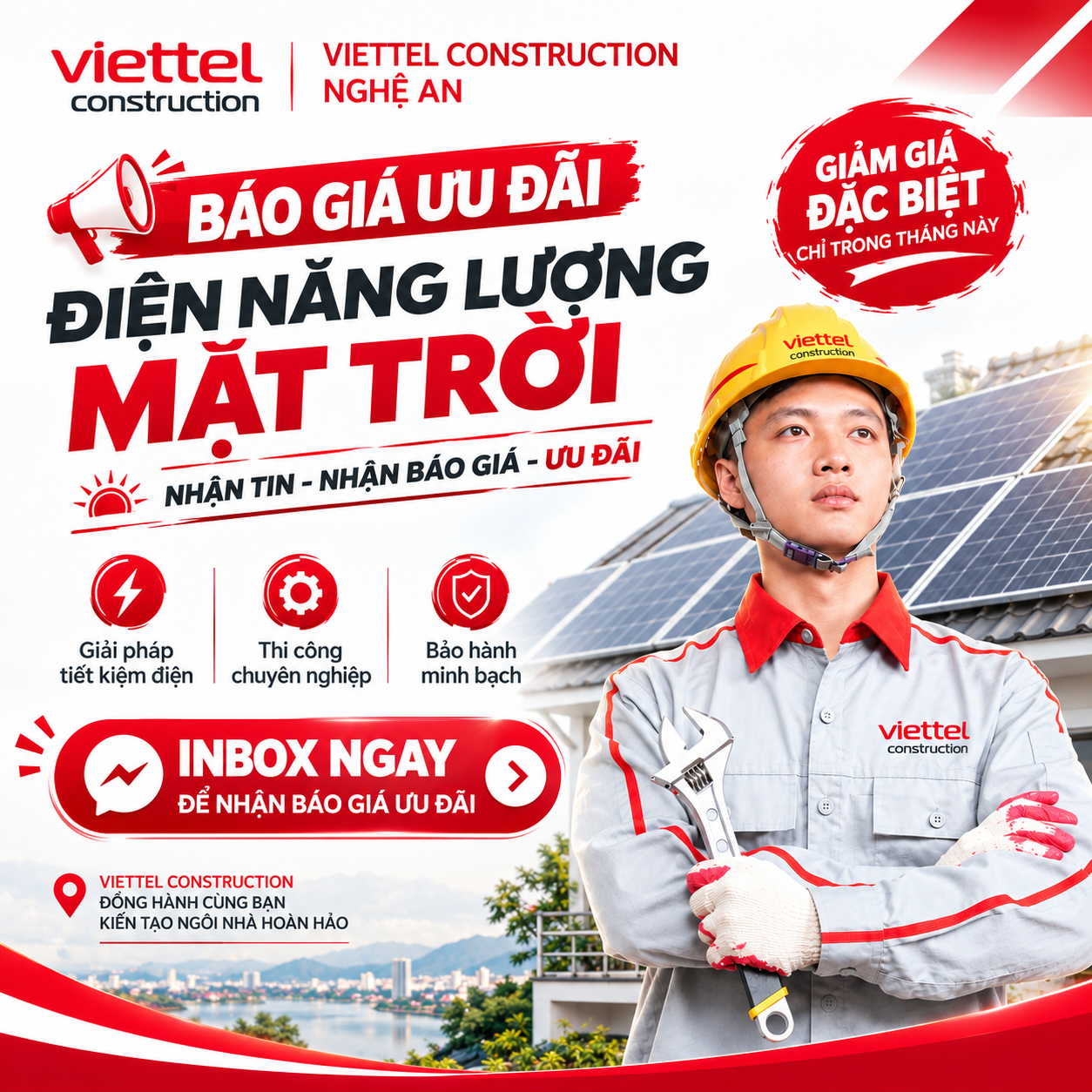 Lắp đặt điện mặt trời Nghệ An